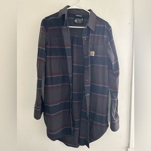 NWOT Rare carhartt long flannel